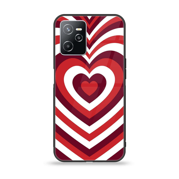 Realme Narzo 50A Prime/ C35 - Heart Beat Design 5 - Premium Printed Glass soft Bumper shock Proof Case CS-15757