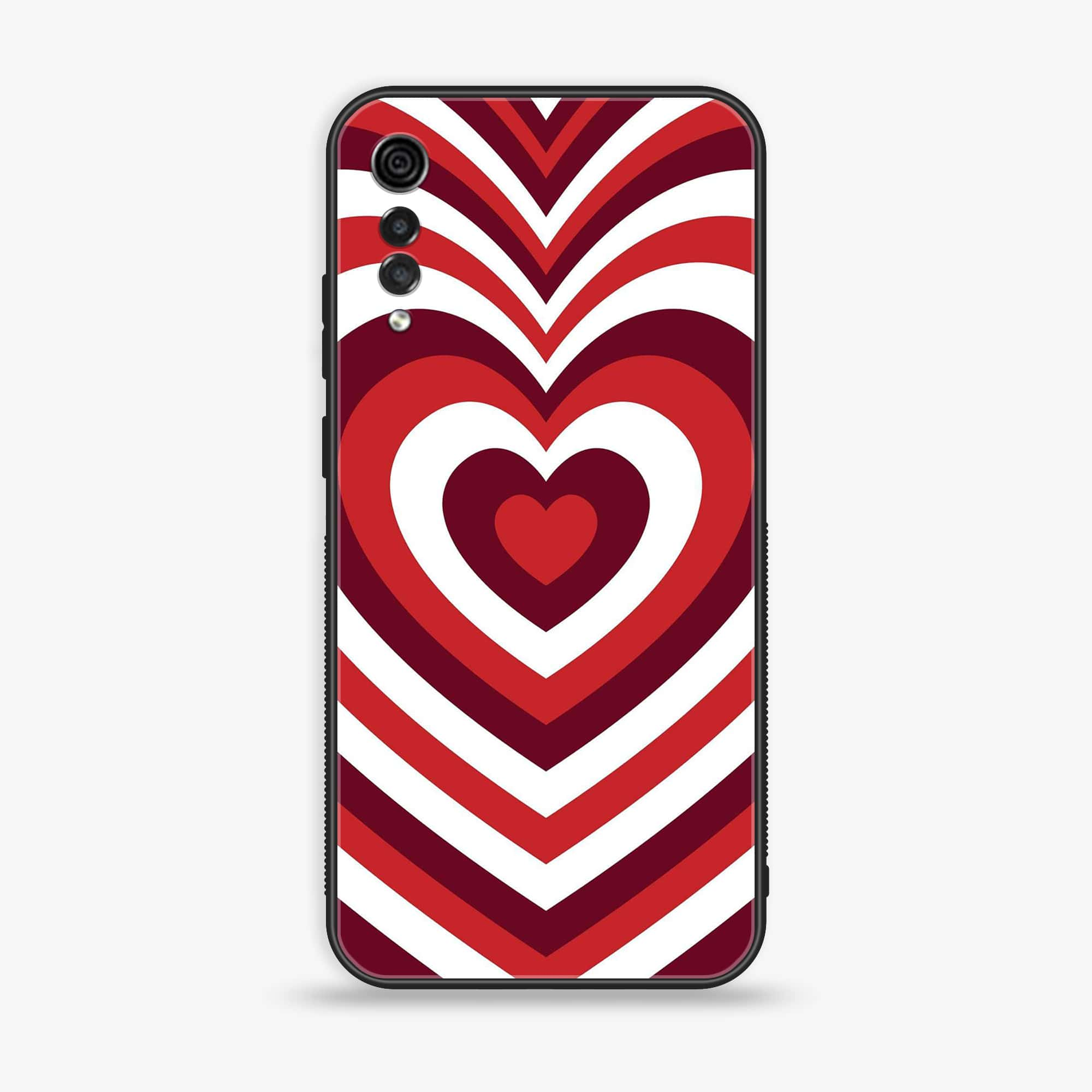 LG Velvet - Heart Beat Series - Premium Printed Glass soft Bumper shock Proof Case