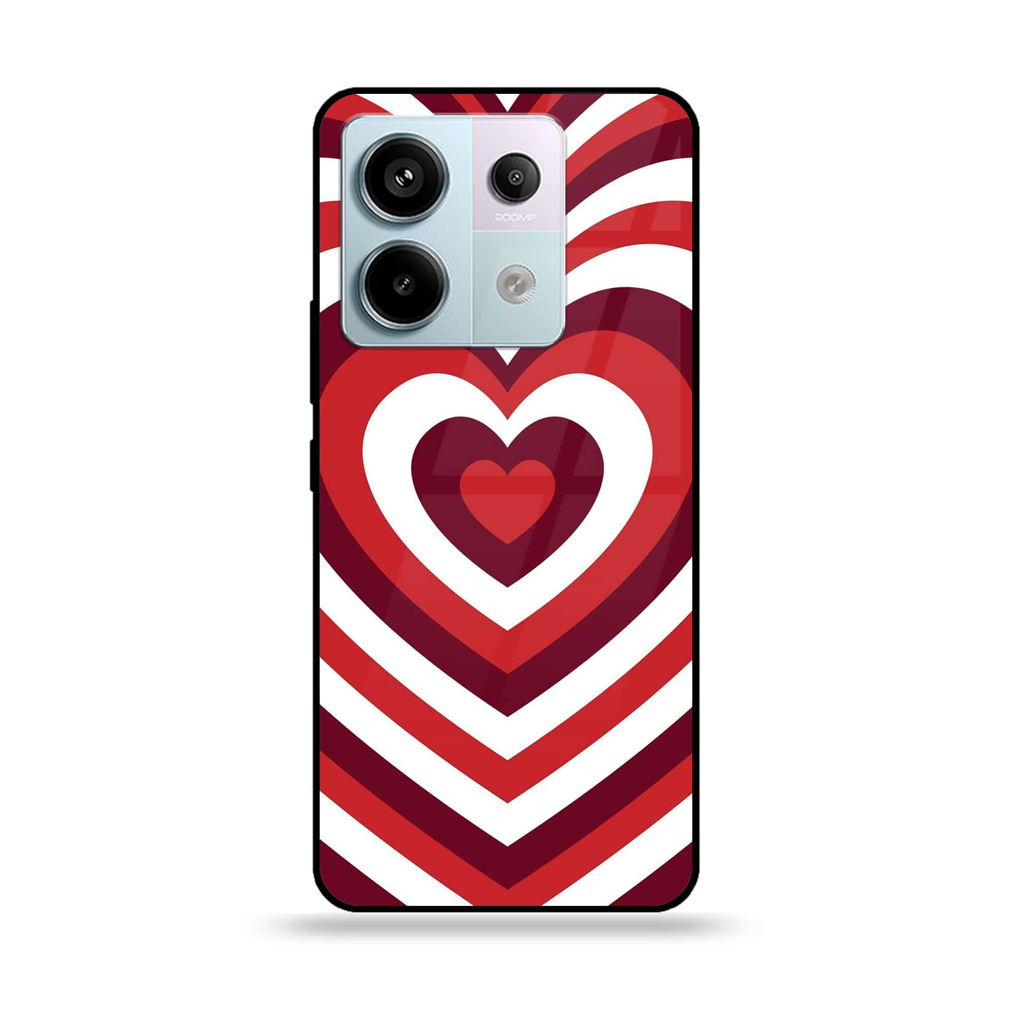 Redmi Note 13 - Heart Beat Series - Premium Metal Printed soft Bumper shock Proof Case