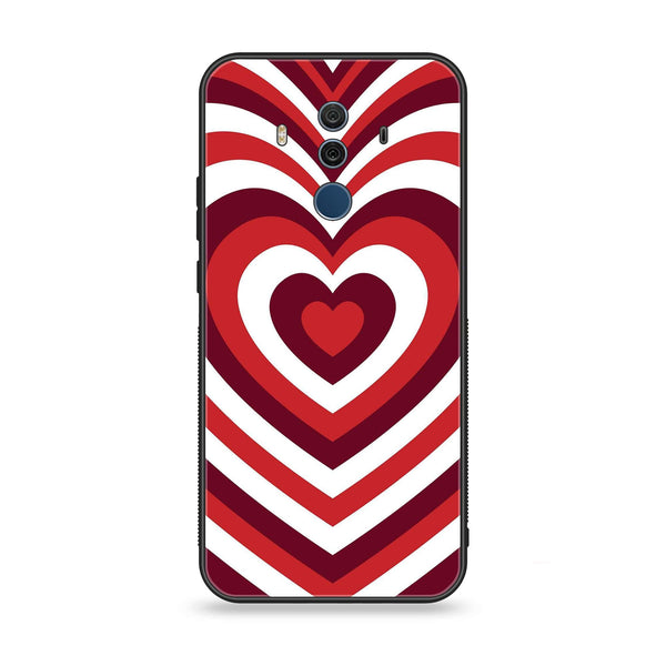 Huawei Mate 10 Pro - Heart Beat Design 5 - Premium Printed Glass soft Bumper shock Proof Case CS-16815