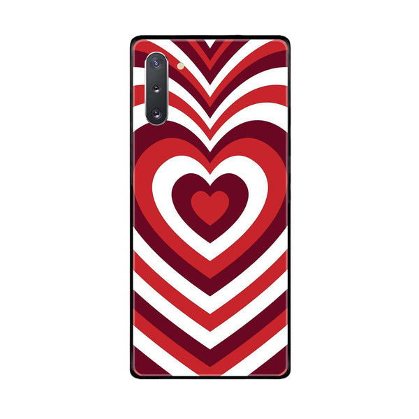 Samsung Galaxy Note 10 5G Heart Beat Series Premium Printed Glass soft Bumper shock Proof Case