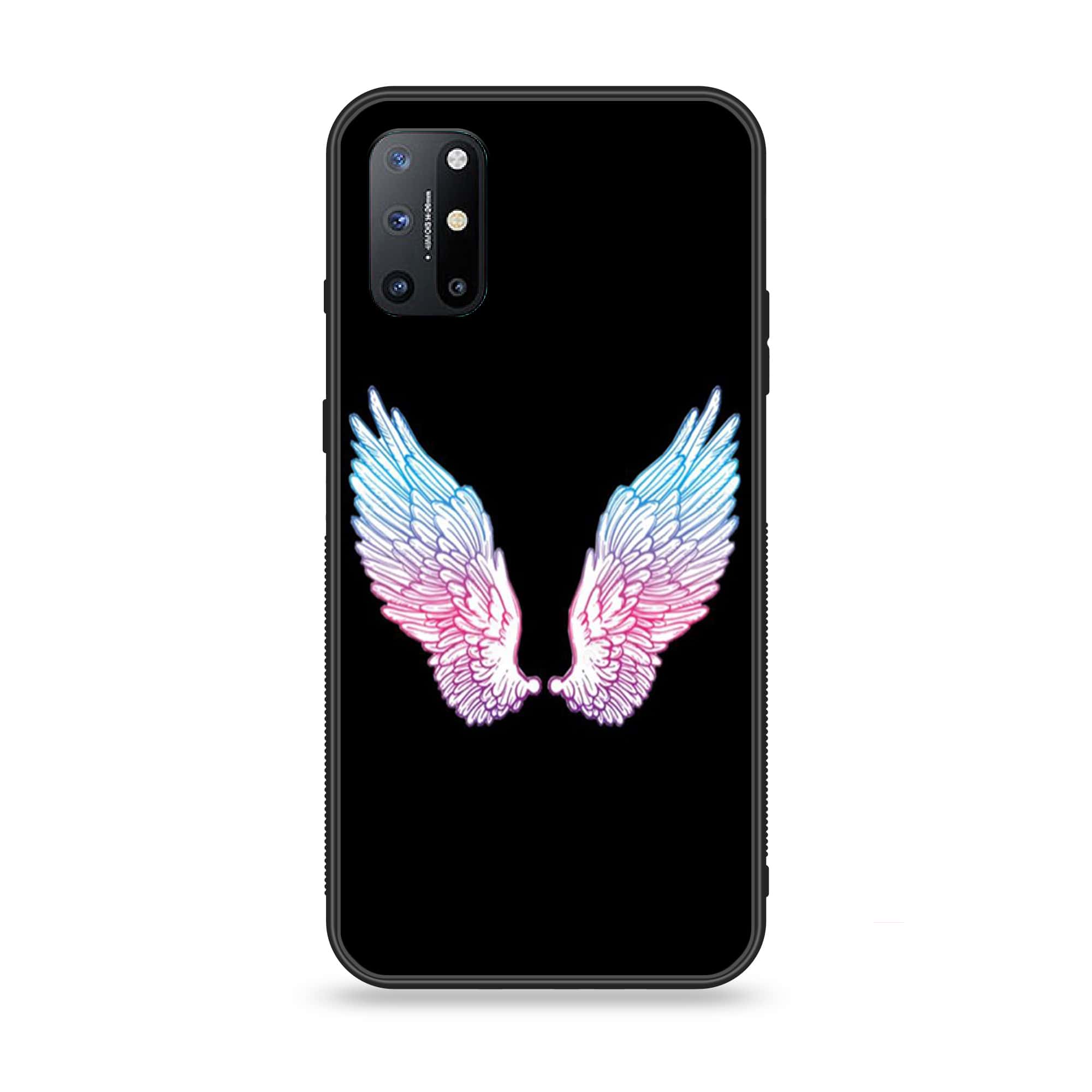 OnePlus 8T - Angel Wings Series - Premium Printed Glass soft Bumper shock Proof Case