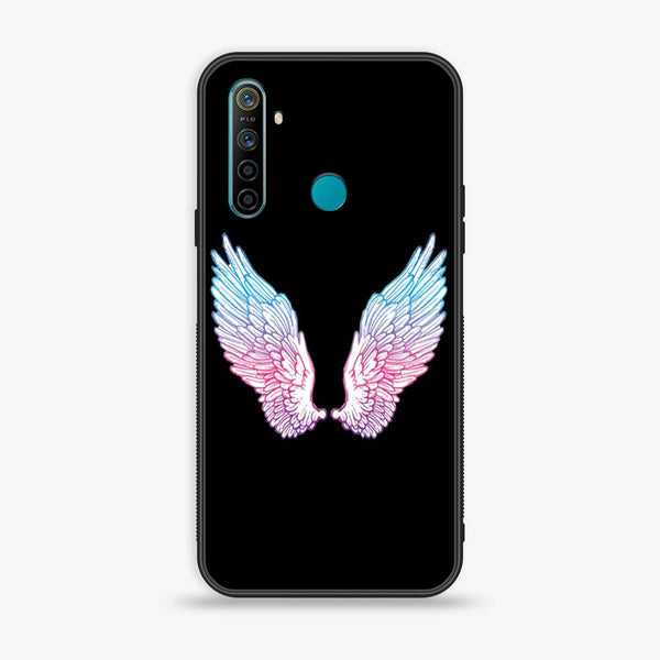 Realme 5i Angel Wings Design 8 Premium Printed Glass soft Bumper shock Proof Case CS-18781