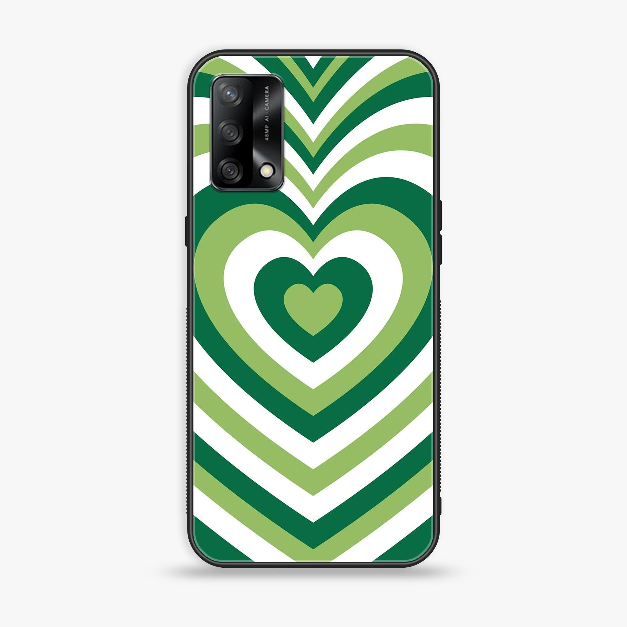 Oppo F19s  - Heart Beat Series - Premium Metal Printed soft Bumper shock Proof Case