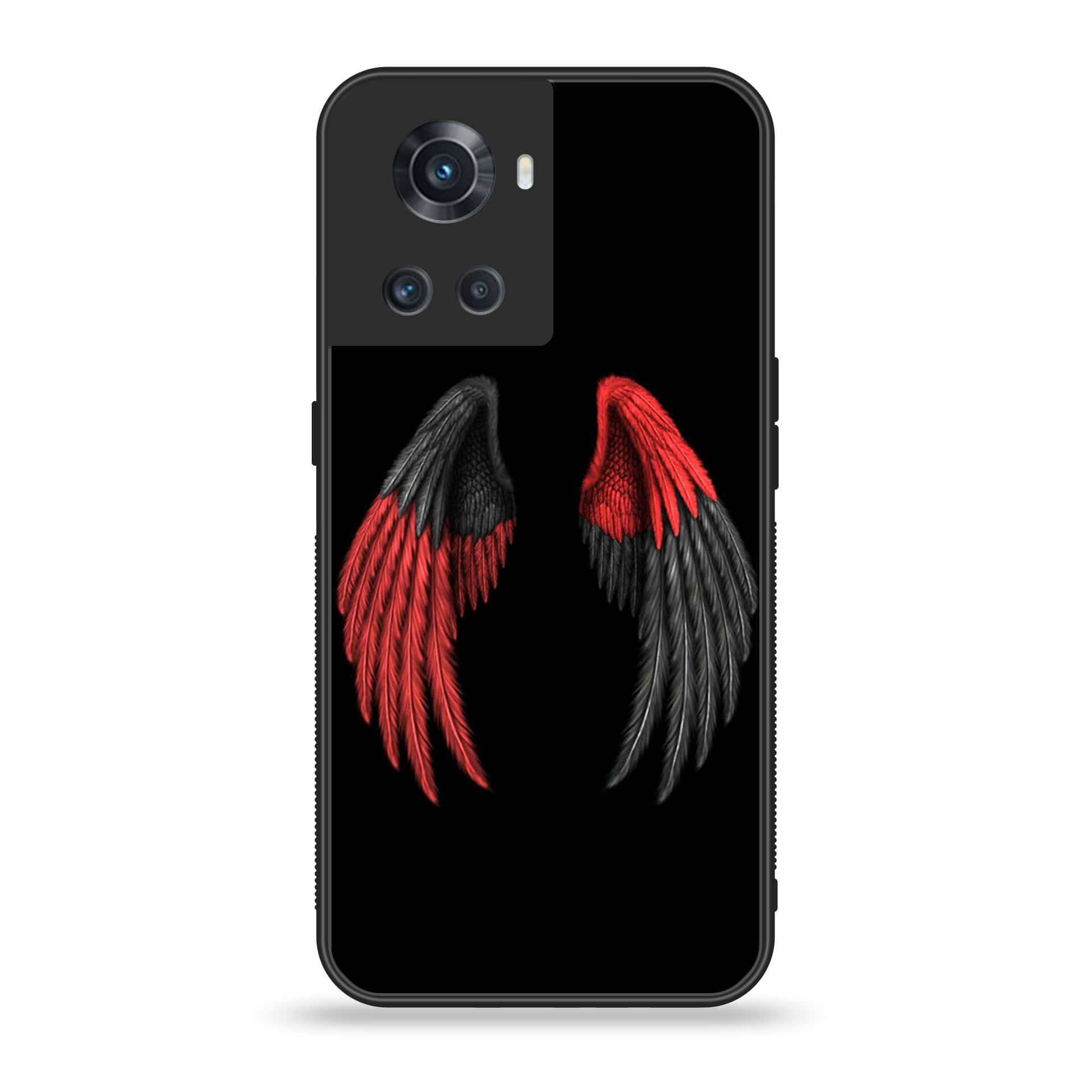 OnePlus Ace 5G - Angel Wings Series - Premium Printed Glass soft Bumper shock Proof Case