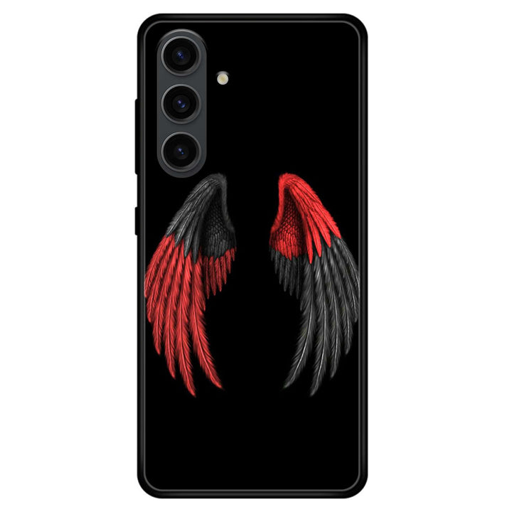 Samsung Galaxy A15 - Angel Wings Design 7 - Premium Metal Printed soft Bumper shock Proof Case
