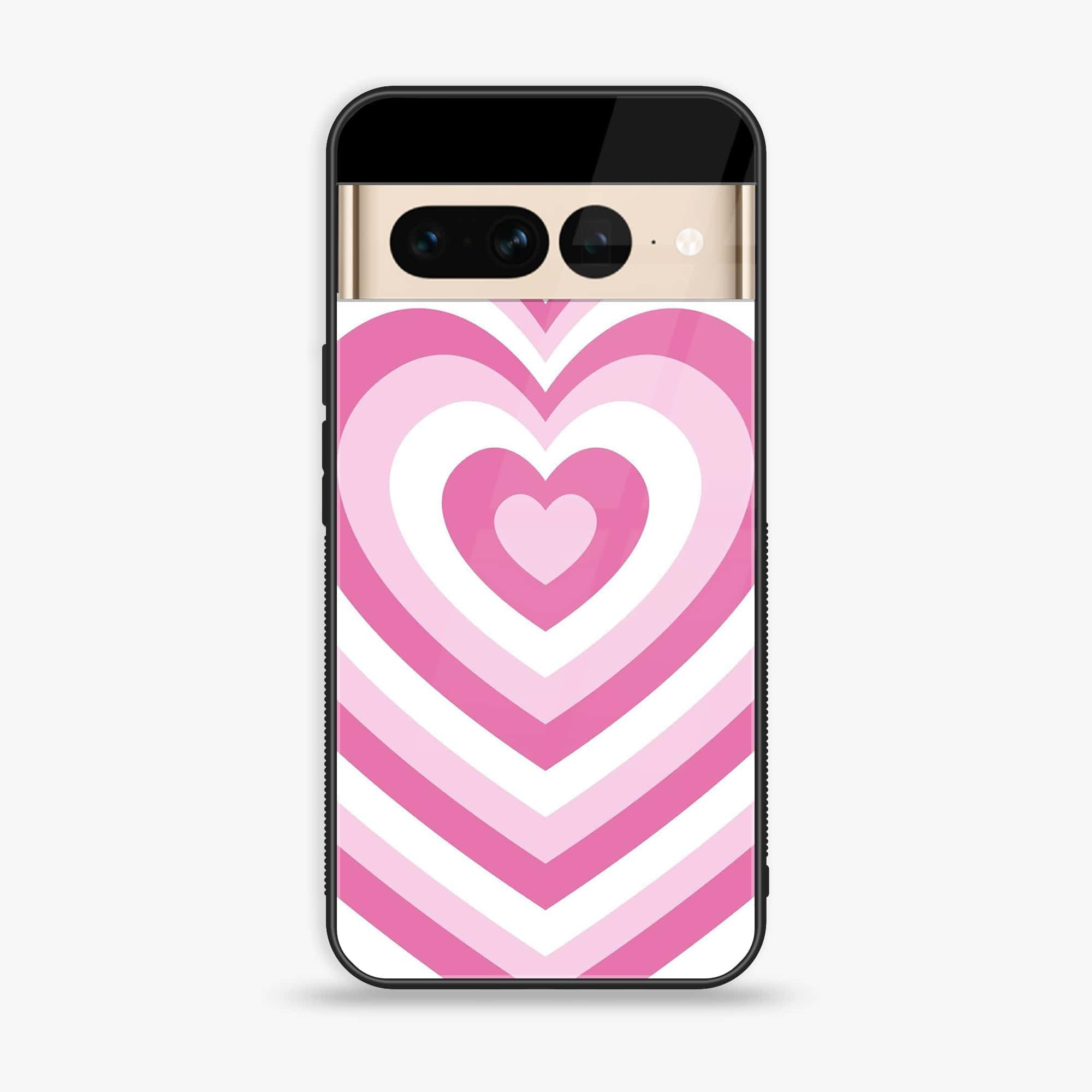 Google Pixel 7 Pro - Heart Beat Series - Premium Printed Glass soft Bumper shock Proof Case