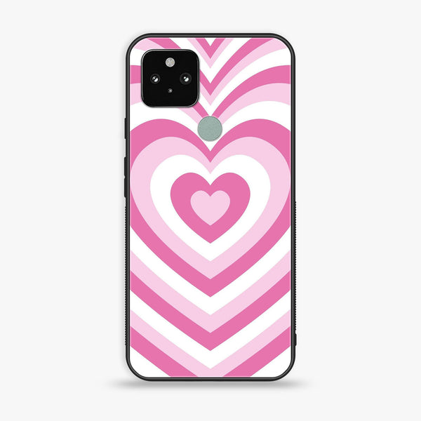 Google Pixel 5a - Heart Beat Design 3- Premium Metal Printed soft Bumper Shock Proof Case  CS-28914