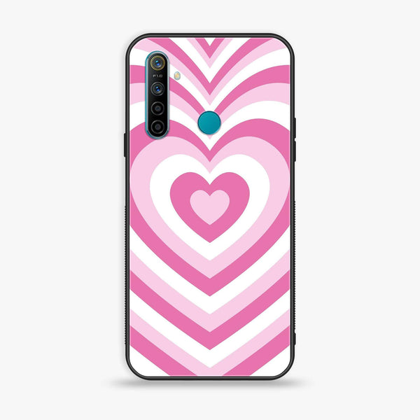 Realme 5/ 5i/  6i /  5s / Narzo 10 Heart Beat Design 3  Premium Printed Glass soft Bumper shock Proof Case  CS-35782