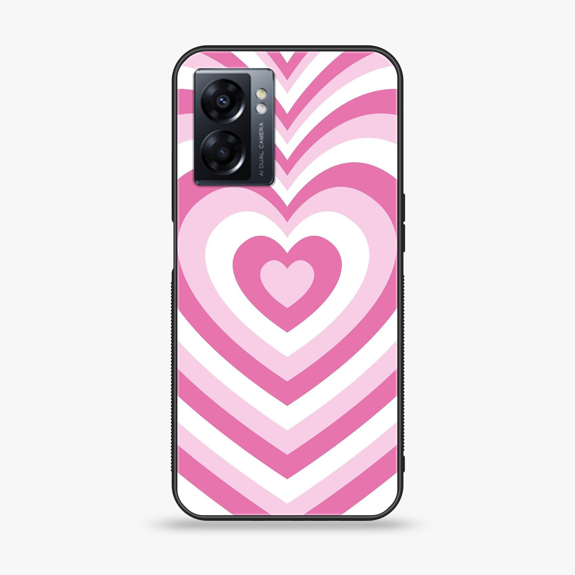 Oppo A77 4G - Heart Beat Series - Premium Metal Printed soft Bumper shock Proof Case