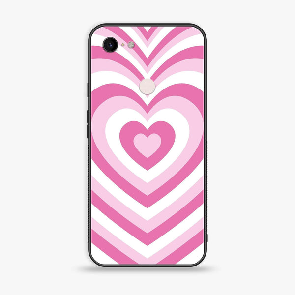 Google Pixel 3 - Heart Beat Design 3 - Premium Metal Printed soft Bumper Shock Proof Case CS-24515