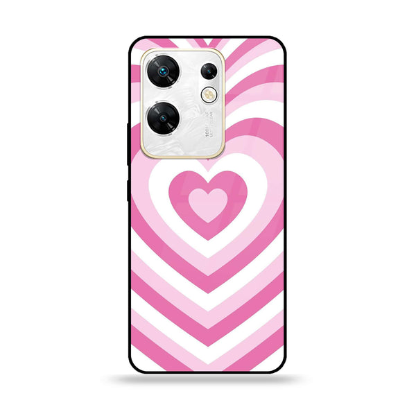 Infinix Zero 30 4G - Heart Beat Design 3- Premium Printed Glass soft Bumper shock Proof Case CS-11675