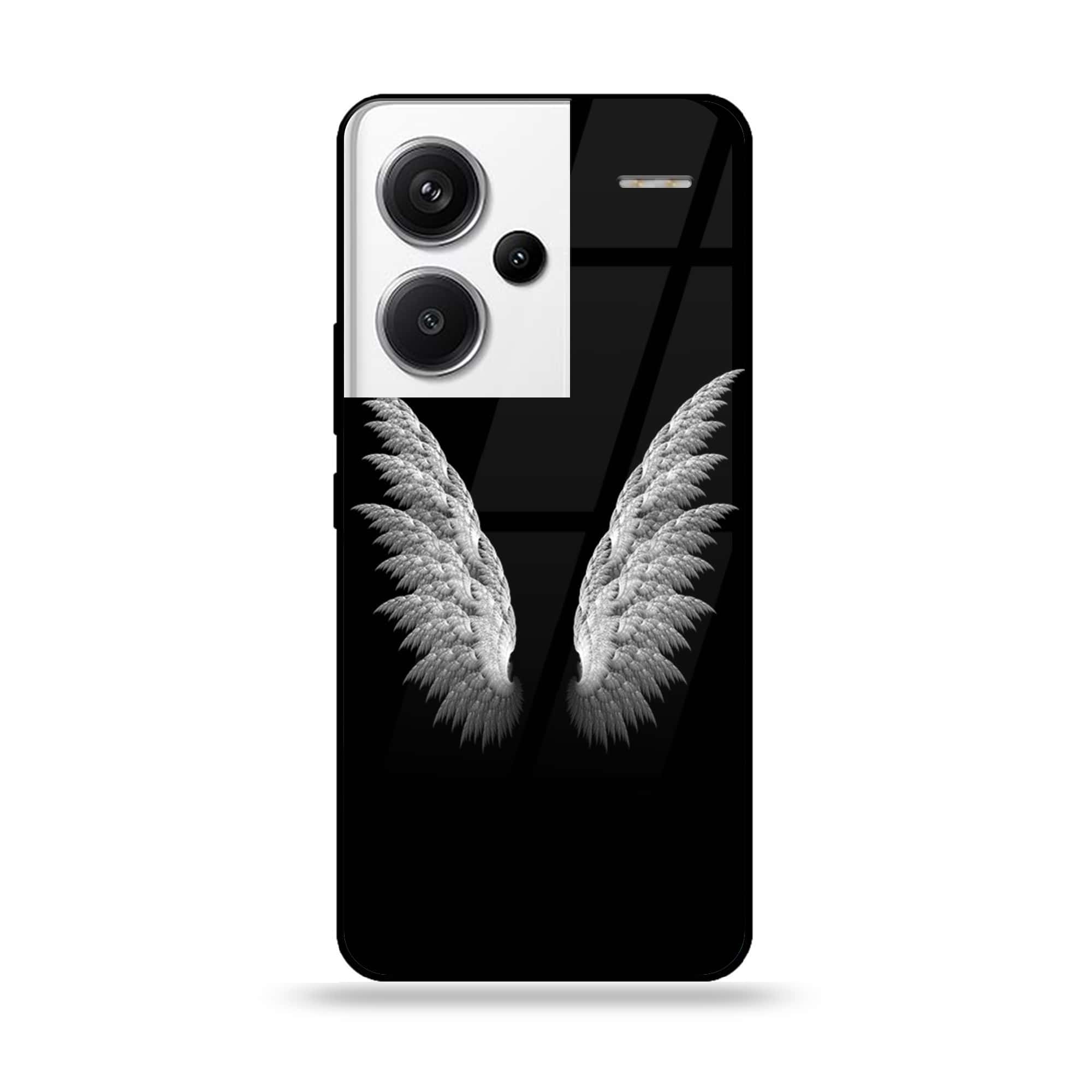 Redmi Note 13 Pro Plus 5G - Angel Wings Series - Premium Printed Glass soft Bumper shock Proof Case
