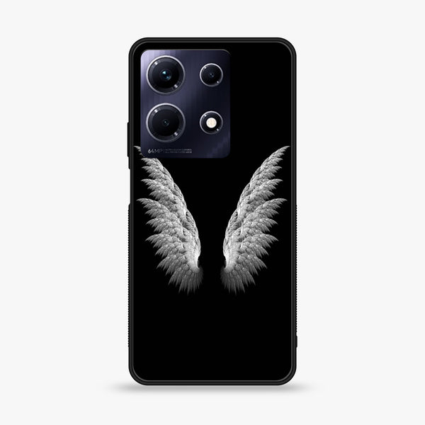 Infinix Note 30 - Angel Wings Design 6- Premium Printed Glass soft Bumper shock Proof Case CS-12855