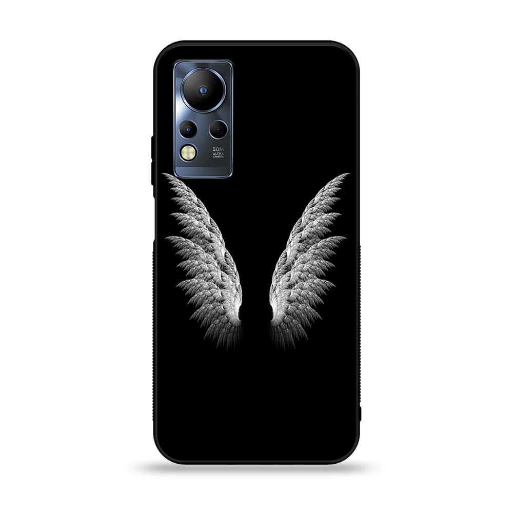 Infinix Note 12 G88 - Angel Wings Series - Premium Printed Glass soft Bumper shock Proof Case