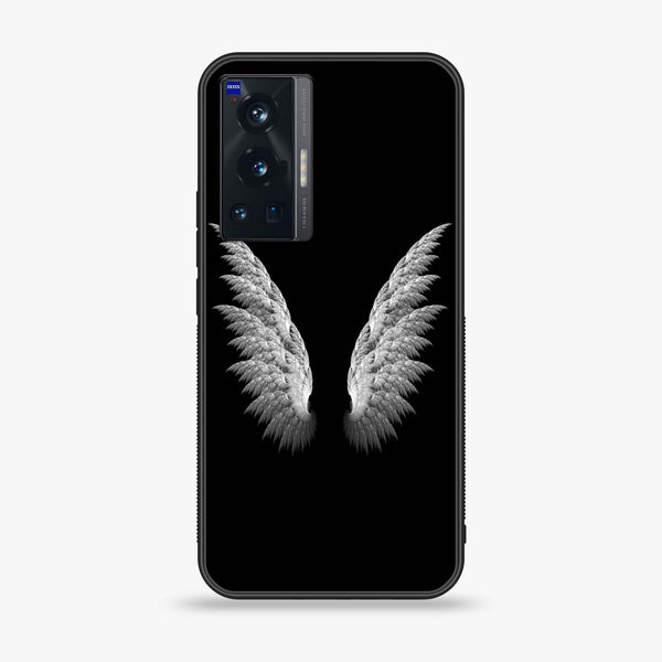 Vivo X70 Pro - Angel Wings Design 6 - Premium Printed Glass soft Bumper shock Proof Case CS-44704