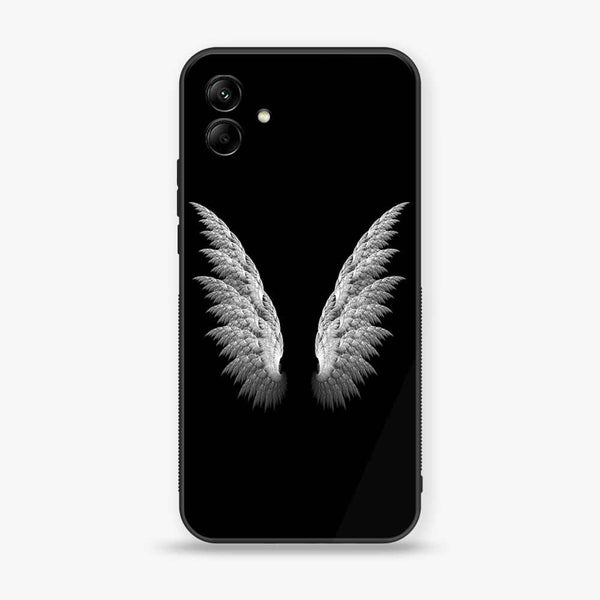 Samsung Galaxy A04e -Angel Wings Design 6 - Premium Printed Glass soft Bumper shock Proof Case CS-21402