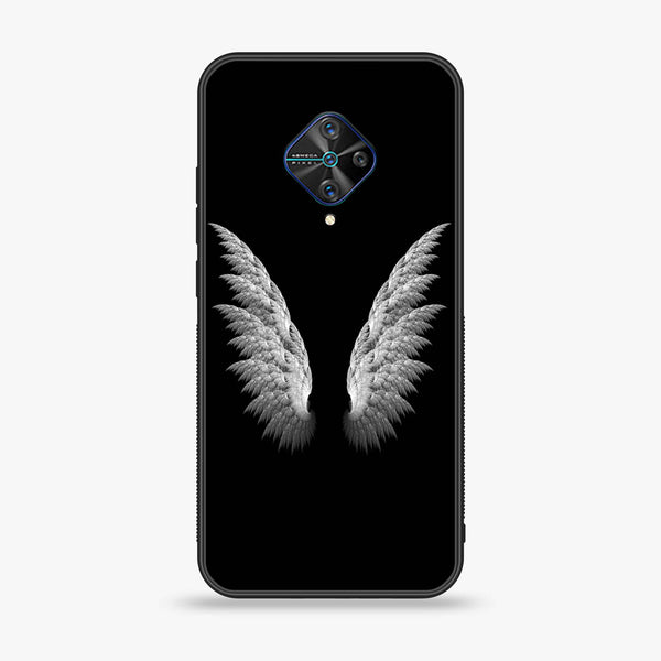 Vivo S1 Pro - Angel Wings Design 6 - Premium Printed Glass soft Bumper shock Proof Case CS-17389