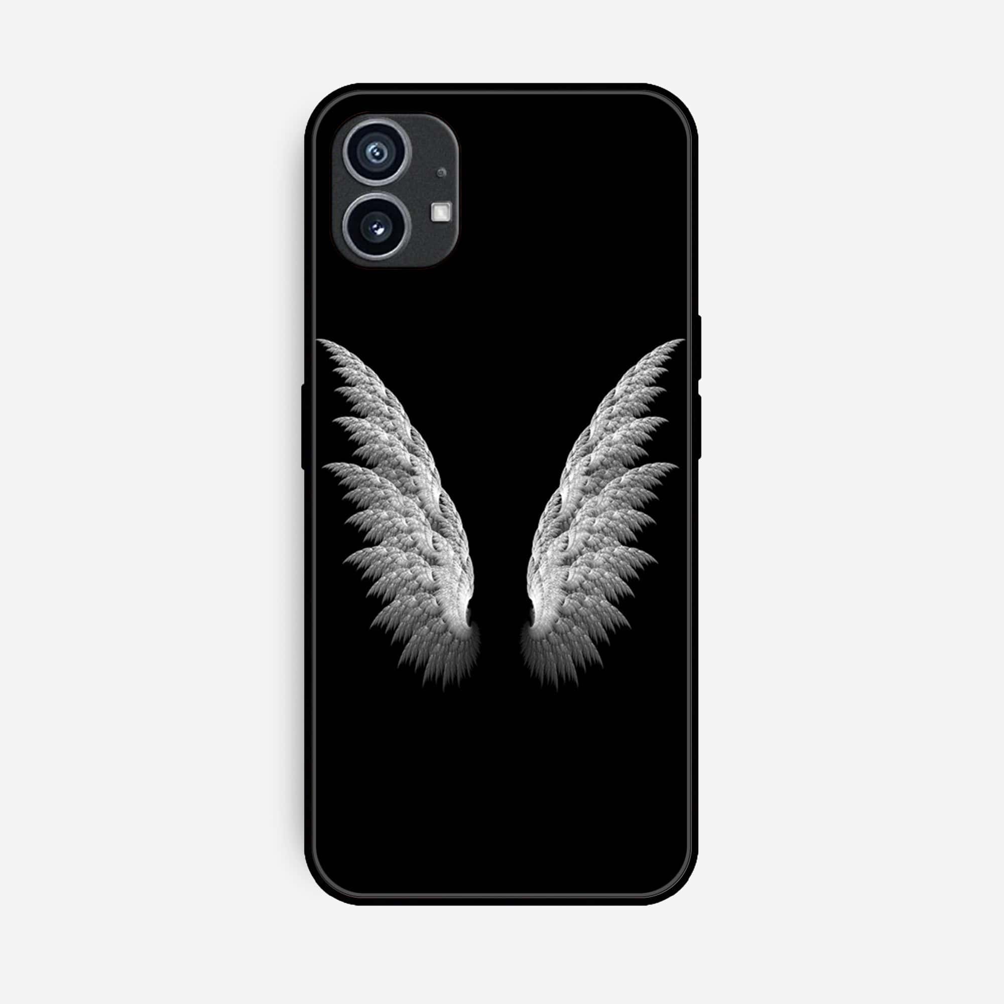Nothing Phone (1)  Angel Wings Series Premium Printed Glass soft Bumper shock Proof Case