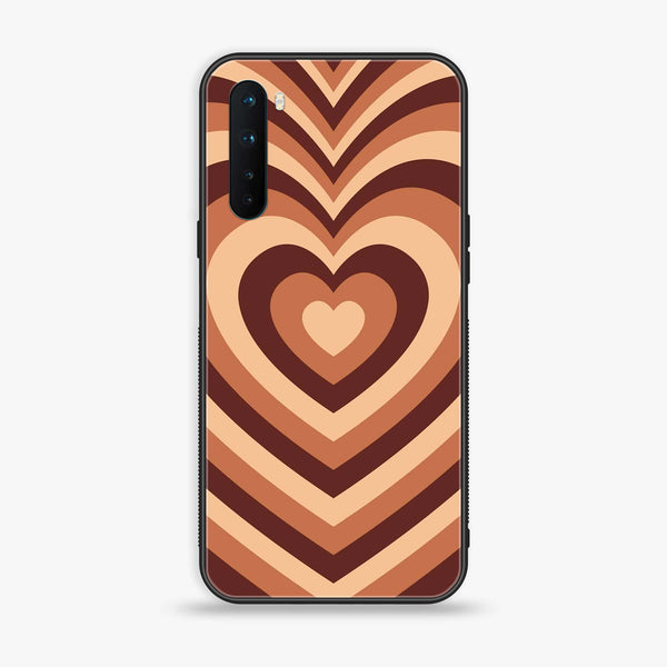 OnePlus Nord - Heart Beat Series Design 2 Premium Printed Glass soft Bumper shock Proof Case CS-18847