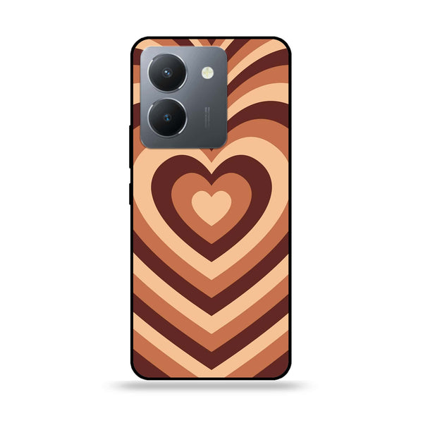 Vivo Y36 - Heart Beat Series  Design 2 - Premium Printed Glass soft Bumper shock Proof Case CS-23319