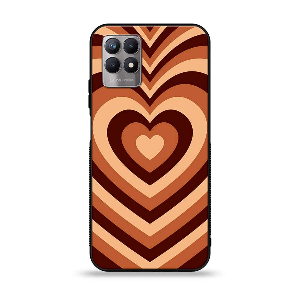 Realme Narzo 50 - Heart Beat Series - Premium Printed Glass soft Bumper shock Proof Case