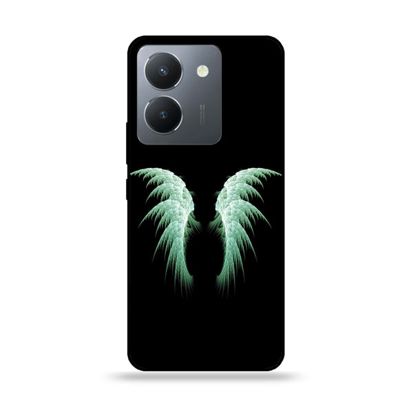 Vivo Y36 4G / Y36 5G / Y78 5G / Y78 Plus 5G / Y27 5G / Y27s- Angel Wings Design 5 - Premium Printed Glass soft Bumper shock Proof Case  CS-31157