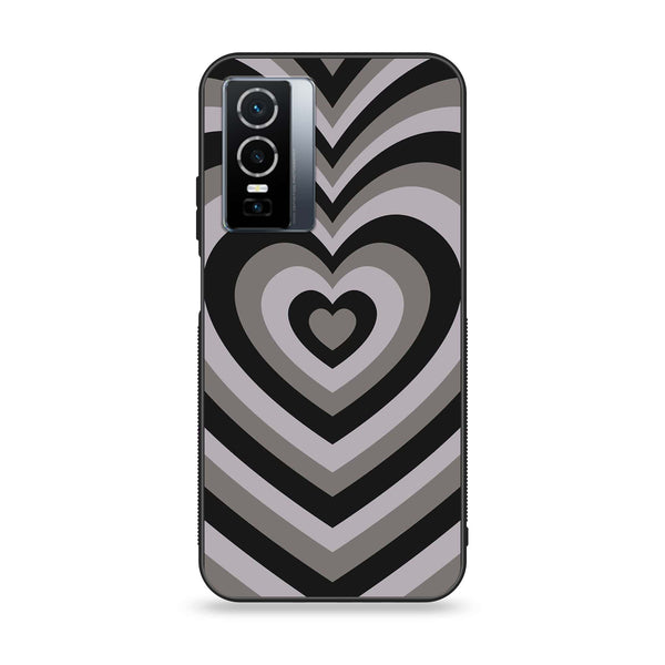 Vivo Y76 5g - Heart Beat Series - Premium Printed Glass soft Bumper shock Proof Case