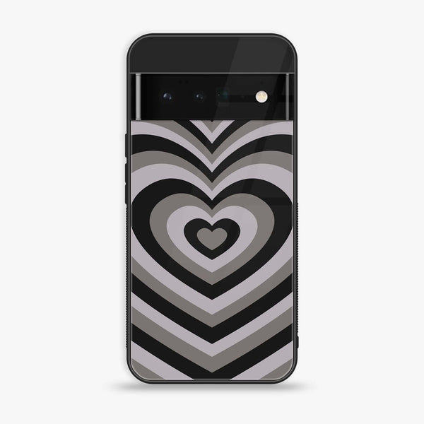 Google Pixel 6 - Heart Beat Series - Premium Printed Glass soft Bumper shock Proof Case