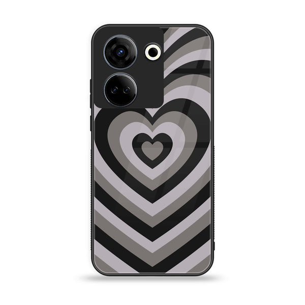 Tecno Camon 20 - Heartbeat Series Design 1 - Premium Printed Glass soft Bumper shock Proof Case CS-43559
