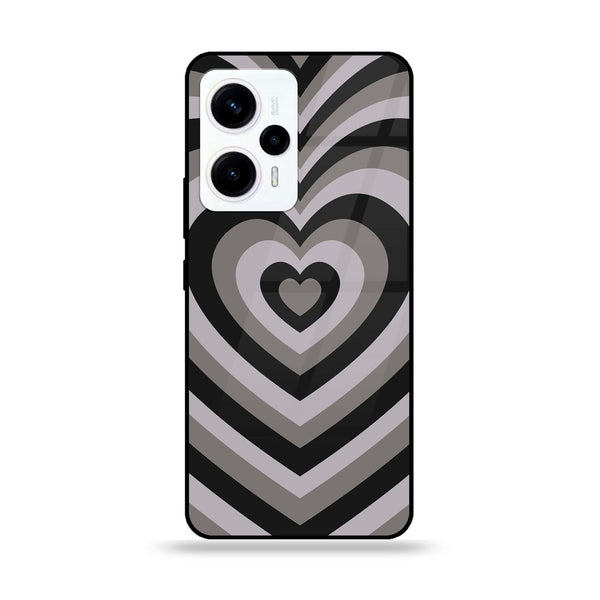 Xiaomi Poco F5 - Heart Beat Series - Premium Printed Glass soft Bumper shock Proof Case