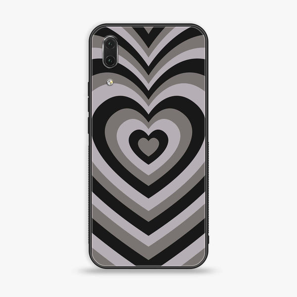 Huawei P20 - Heart Beat Series - Premium Printed Glass soft Bumper shock Proof Case