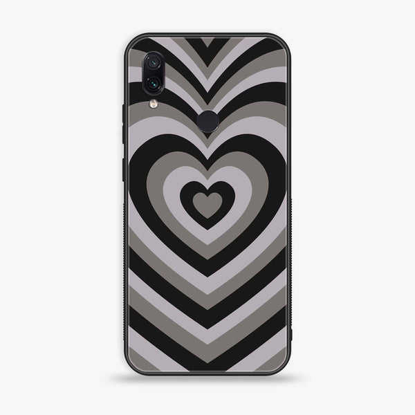 Xiaomi Redmi Note 7 - Heartbeat Design 1 - Premium Printed Glass soft Bumper shock Proof Case CS-18509