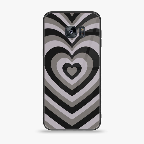 Samsung Galaxy S7 - Heart Beat Series - Premium Printed Glass soft Bumper shock Proof Case