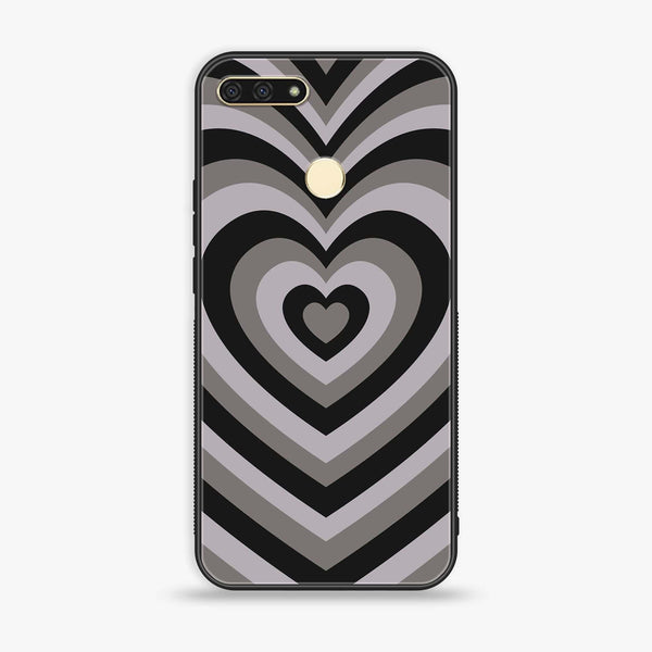 Huawei Y6 2018/Honor Play 7A - Heart Beat Series - Premium Printed Glass soft Bumper shock Proof Case