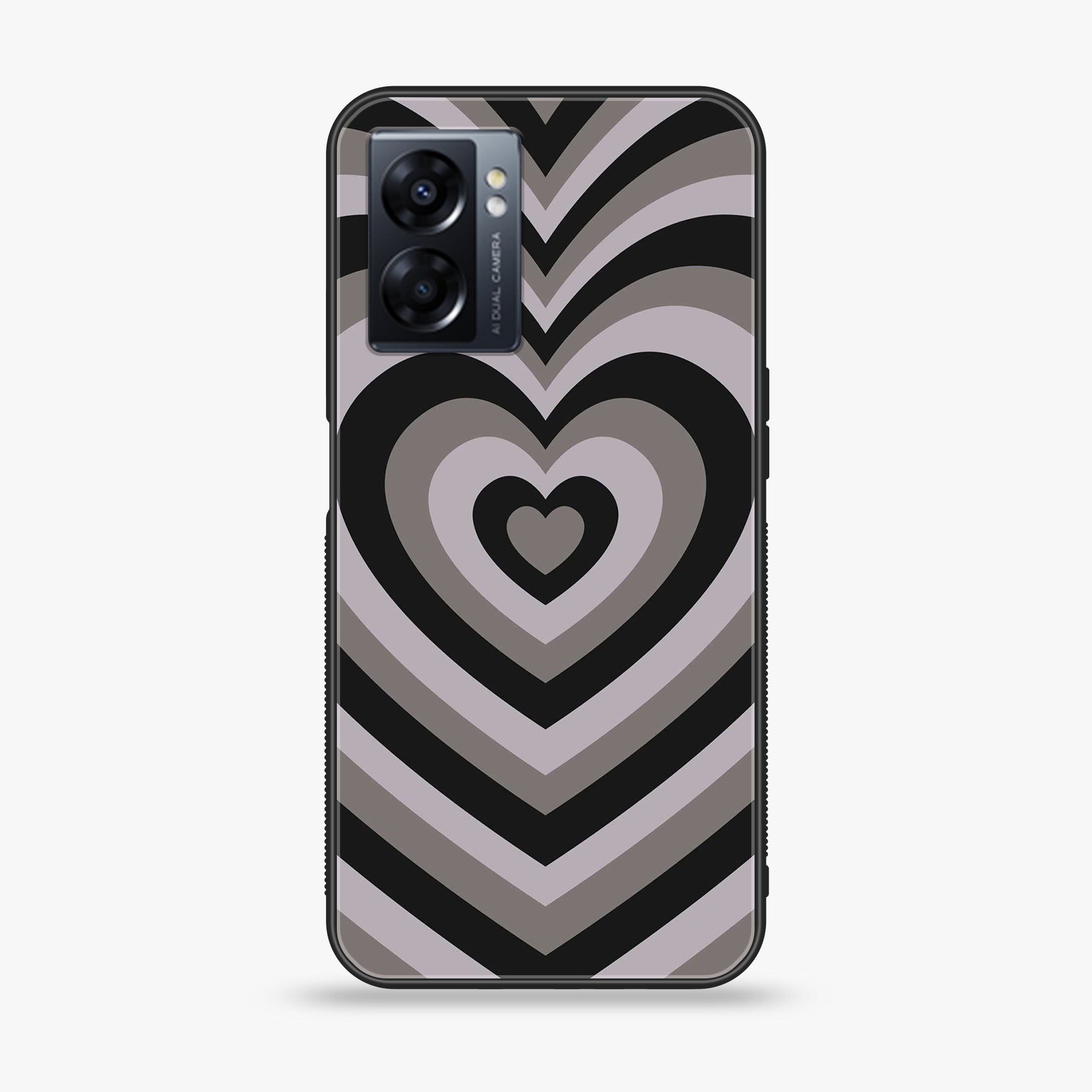 Oppo A77 4G - Heart Beat Series - Premium Metal Printed soft Bumper shock Proof Case