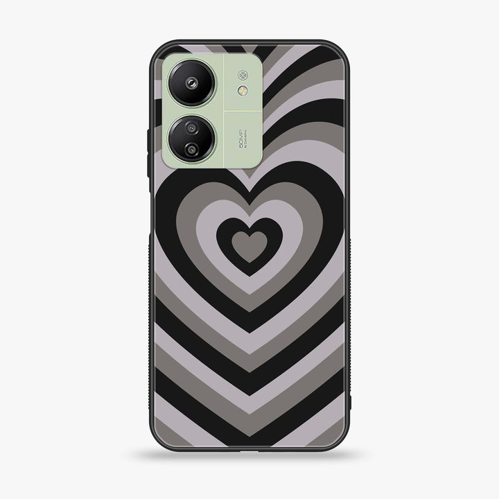 Xiaomi Redmi 13C / Xiaomi Poco C65 4G - Heart Beat Design 1- Premium Metal  Printed soft Bumper shock Proof Case