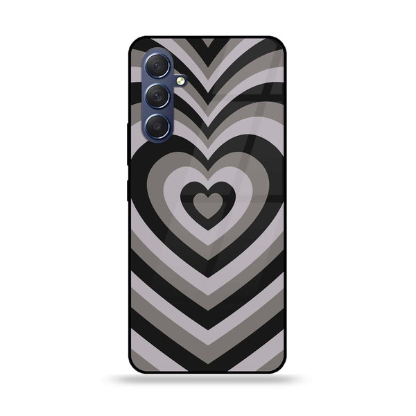 Samsung Galaxy M54 - Heart Beat Series - Premium Printed Glass soft Bumper shock Proof Case