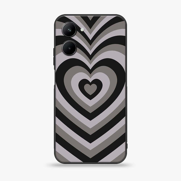 Realme C33 - Heart Beat Series - Premium Printed Glass soft Bumper shock Proof Case