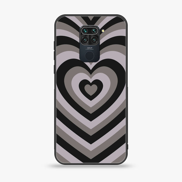 Xiaomi Redmi Note 9 Heart Beat Design 1 Premium Printed Glass soft Bumper shock Proof Case CS-10100