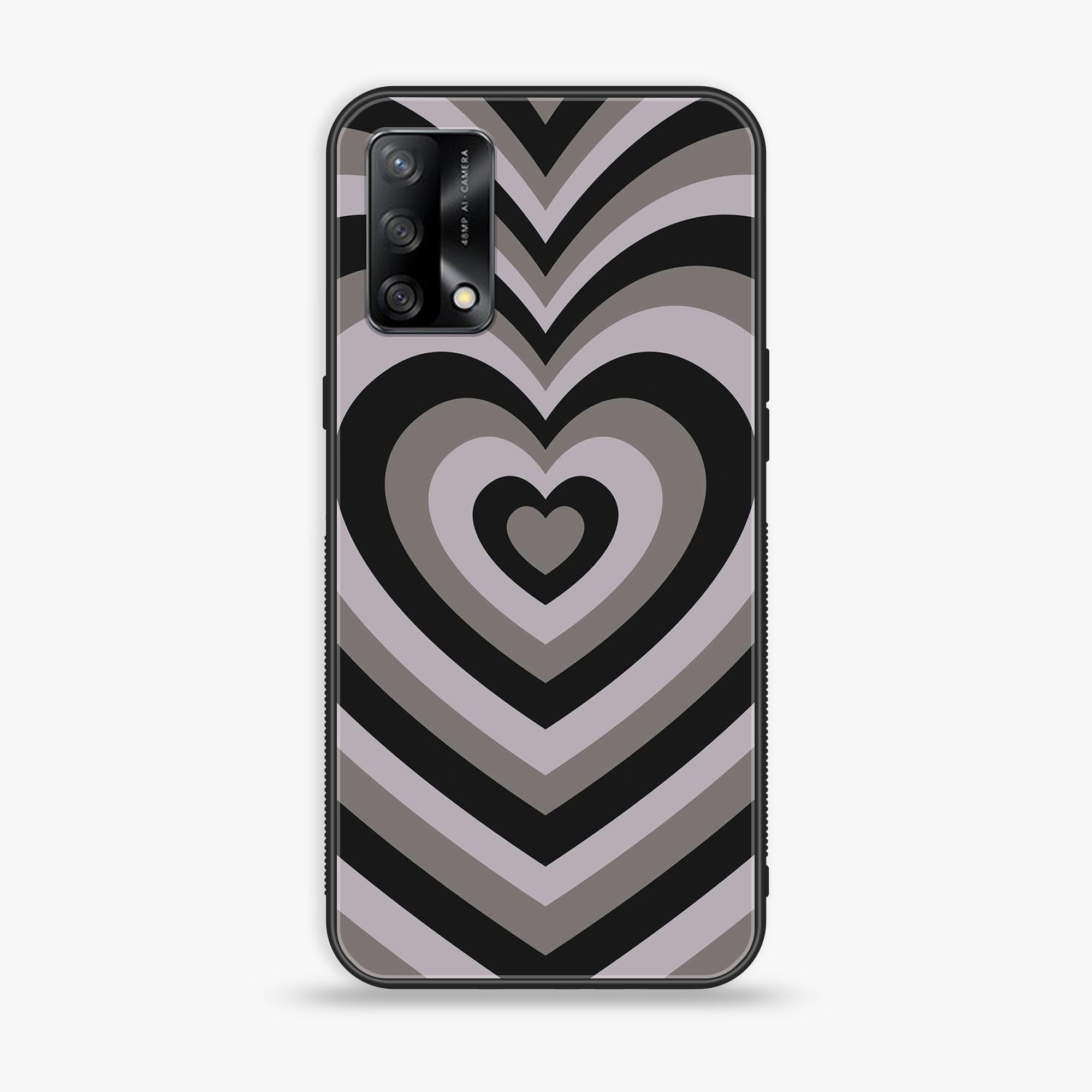 Oppo F19s  - Heart Beat Series - Premium Metal Printed soft Bumper shock Proof Case