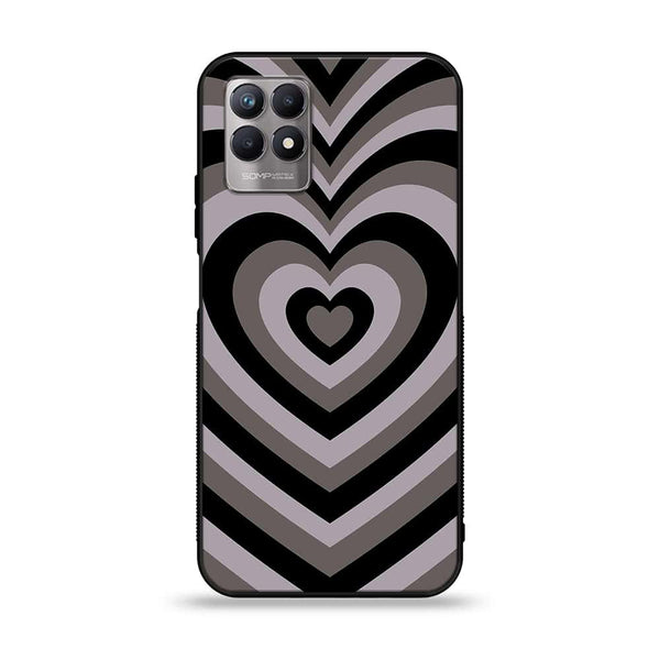 Realme 8i - Heart Beat Series - Premium Printed Glass soft Bumper shock Proof Case