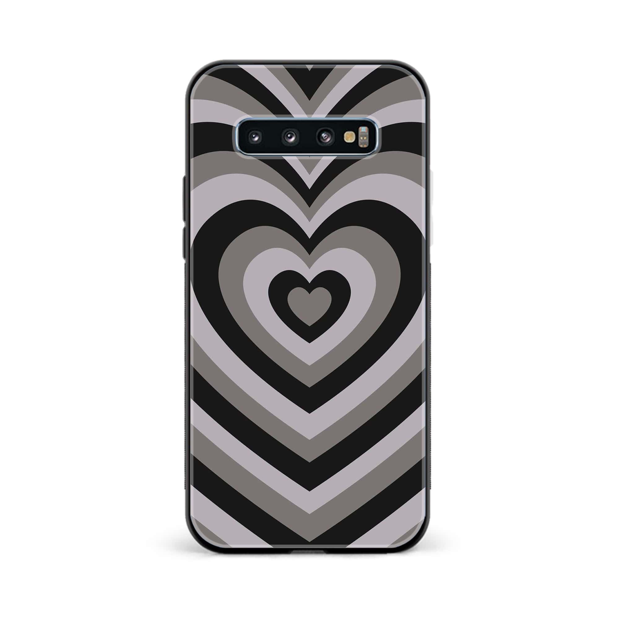Galaxy S10 Plus - Heart Beat Series - Premium Printed Glass soft Bumper shock Proof Case