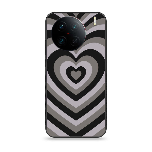 Vivo X90 Pro - Heart Beat Series - Premium Printed Glass soft Bumper shock Proof Case