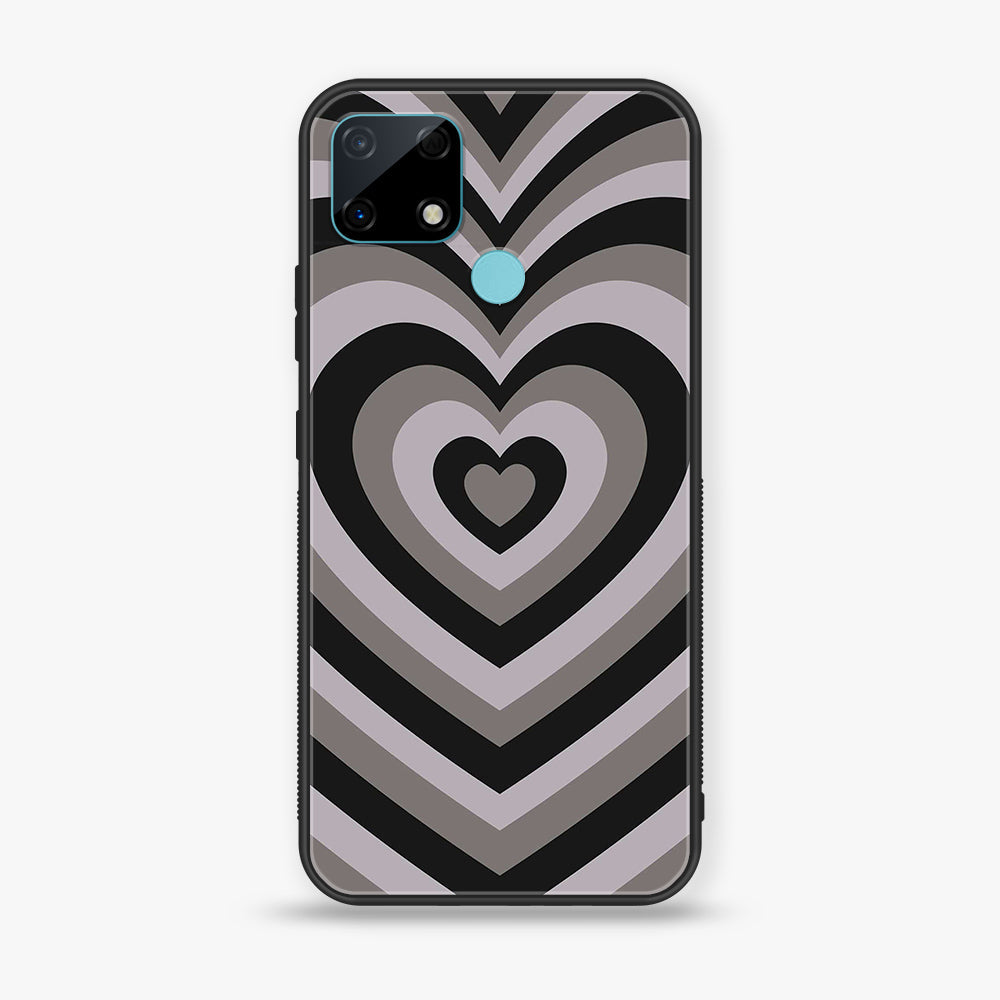 Realme Narzo 30A - Heart Beat Series - Premium Printed Glass soft Bumper shock Proof Case