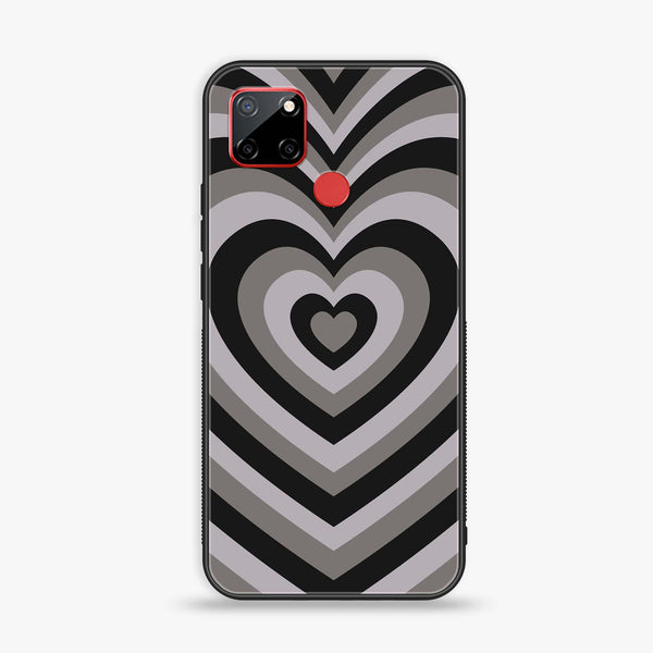 Realme C12/C25 Heart Beat Design 1 Premium Printed Glass soft Bumper shock Proof Case CS-22933