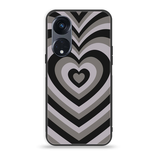 OPPO Reno 8T 5G - Heart Beat Design 1  - Premium Metal  Printed soft Bumper shock Proof Case CS-27451