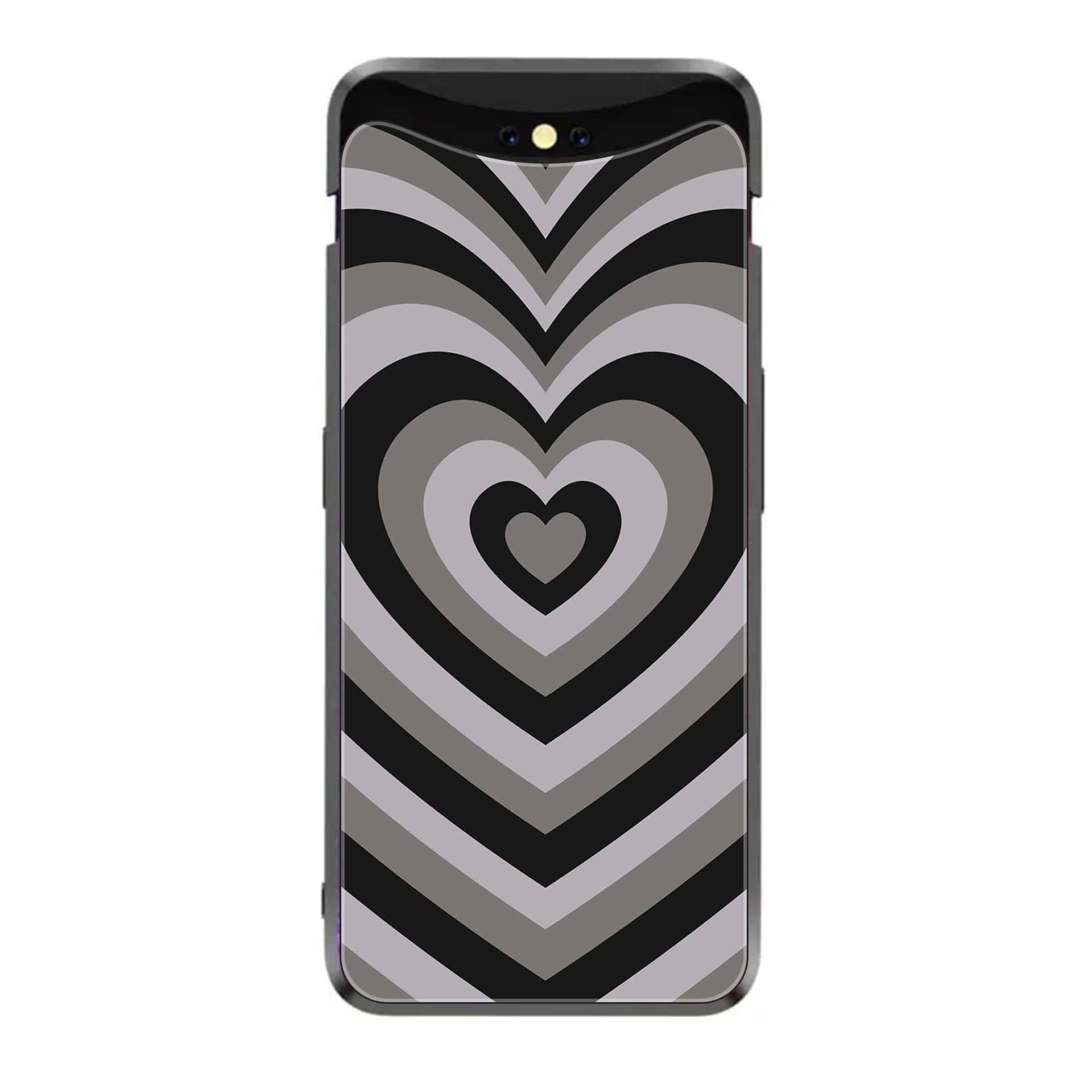 Oppo Find X - Heart Beat Series - Premium Printed Glass soft Bumper shock Proof Case