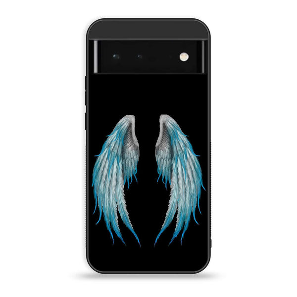 Google Pixel 6 Pro- Angel Wings Design 4 - Premium Printed Glass soft Bumper shock Proof Case CS-19906