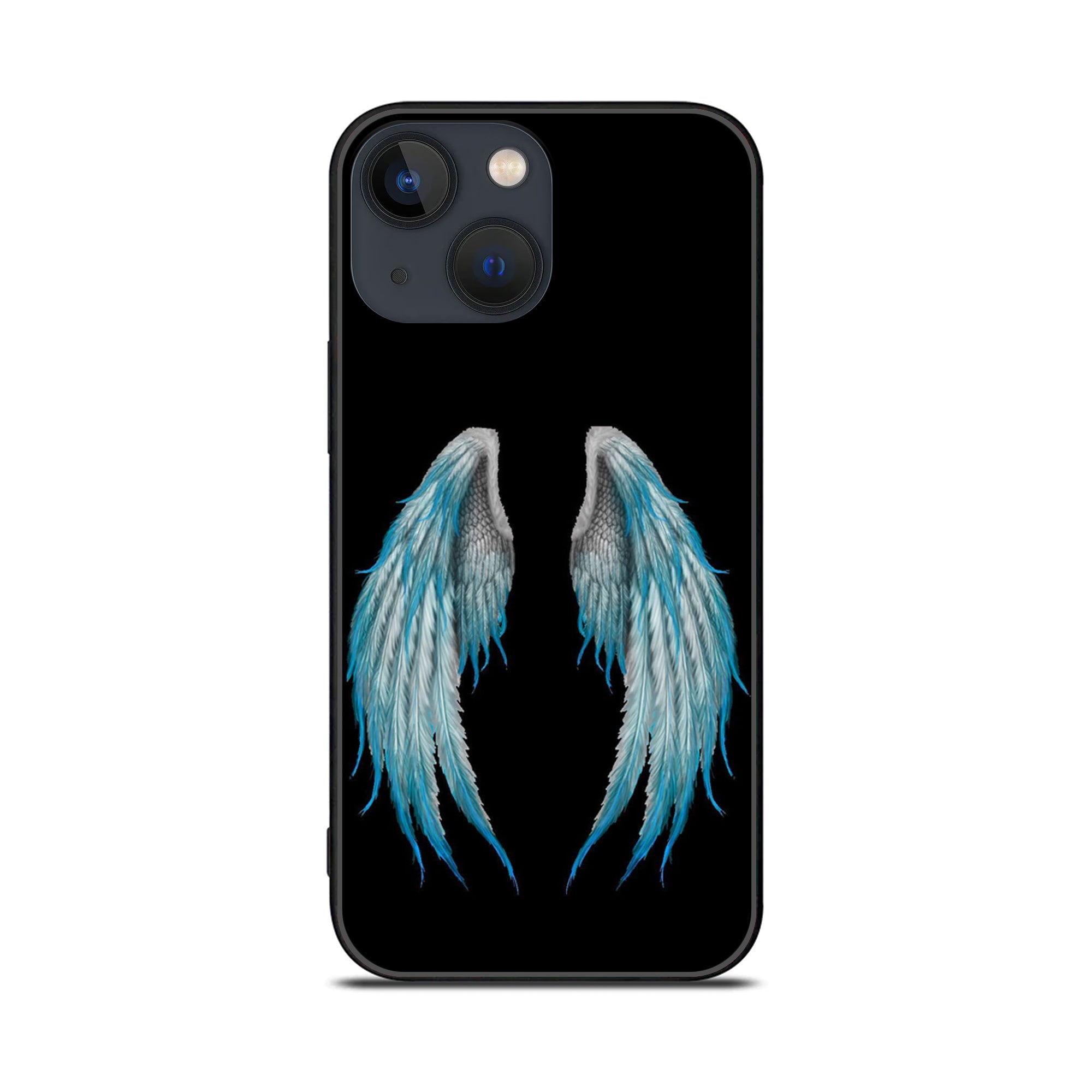 iPhone 14 - Angel Wings Series - Premium Printed Glass soft Bumper shock Proof Case